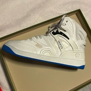 Gucci White and Blue Men's Sneakers